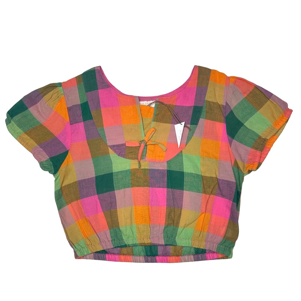 Pink Chicken Multi Squares Lori Top